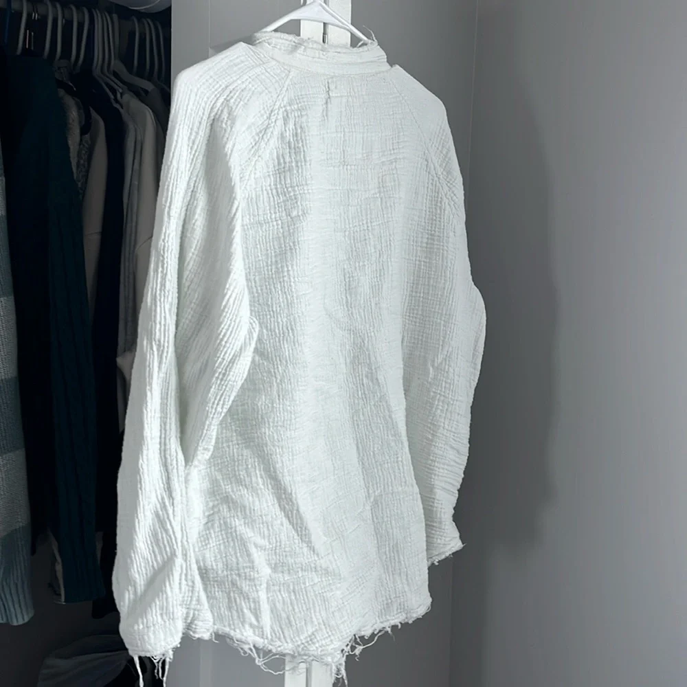 Free People Summer Daydream Knit Gauze Top, NWOT - Picture 7 of 7